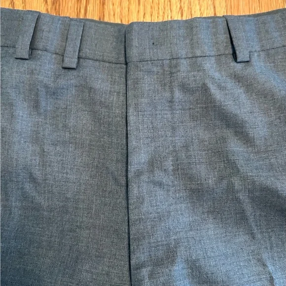 Oxxford Clothes Highest Quality Grey Flannel Wool Flat Front Dress Pants 36 X33 - Picture 5 of 12